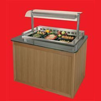 Victor Impression Food Display - IRDK3 granite wood